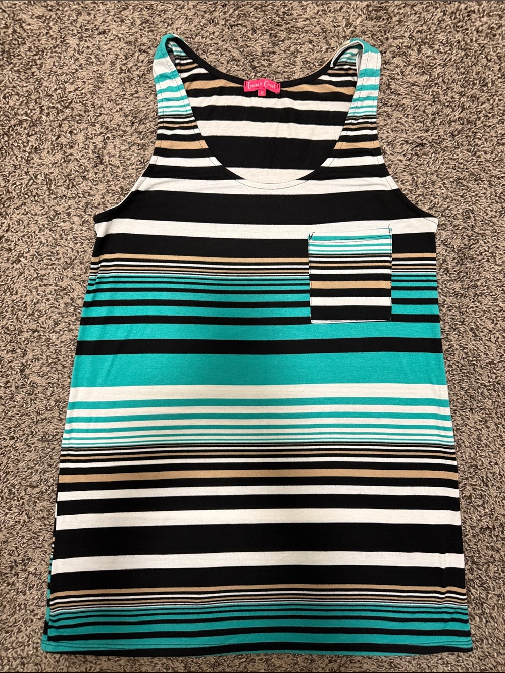 Emma’s Closet Striped Mini Tank Dress M